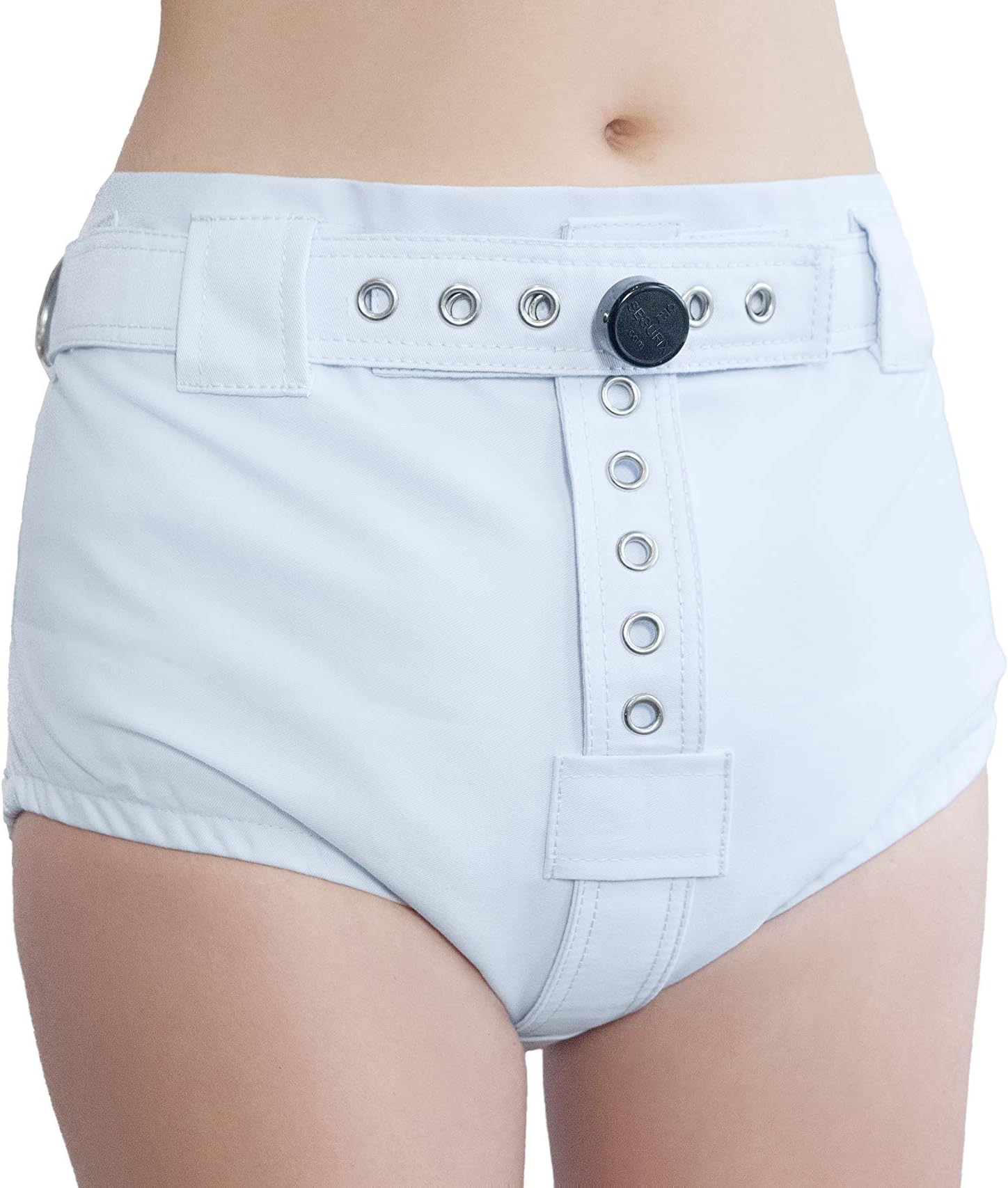 Blue Anti-Diaper Removal Cover with Segufix Lock and Key ABDL