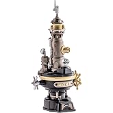 ROKR Navi Lighthouse Mechanical 3D Puzzle, Lighted DIY Building Set for Adults, Building Kits, Desk Decor &amp; Birthday Gifts, Connectable to Mechmix Series