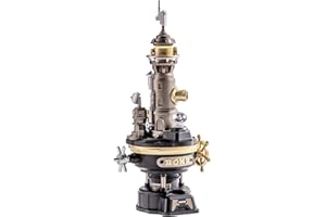 ROKR Navi Lighthouse Mechanical 3D Puzzle, Lighted DIY Building Set for Adults, Metal Building Kits, Desk Decor & Birthday Gi