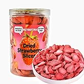 Freeze Dried Strawberries Slices, 7.05oz(200g) Sealable Jar| No Sugar Added, Fruit Snacks for Smoothies, Baking & Emergency Food Storage | Kid-Friendly, Gluten Free & No Additives
