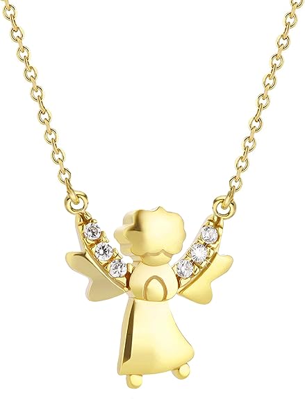 Collana Bambina In Oro 333 - Ciondolo Fede, Speranza, Amore - Regalo Battesimo - Foto 5