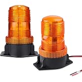TOPKU 30 LEDs Amber Forklift Beacon Strobe Light, Ultra Visible Safety Warning Flashing Lights - Ideal for Forklifts, Golf Carts, Cars, Trucks &amp; Tractors 2Pcs