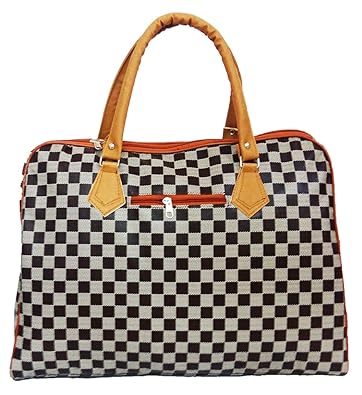 KELLY Unisex Elegant Duffel Handheld Multi Purpose Dark Tan Utility cabin Size (18-inch)