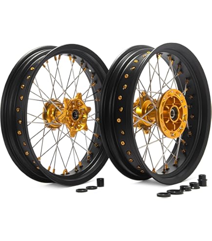 Amazon.com: TOFR DRZ400S DRZ400SM 2005-2024 Wheels Rims Hubs 17