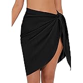 QOMEWA Women's Sarong Wraps Swim Skirt Cover Ups Bathing Suit Wrap Skirt Swimsuit Coverups for Swimwear