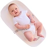 Nuby Diaper Changing Pad with Safety Harness for Infants - Non-Slip Base, Contoured Sides, Soft Foam, and Waterproof Surface