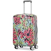 American Tourister Moonlight II Hardside Expandable Luggage with Spinner Wheels, Poppy Pattern, Carry-On 20-Inch