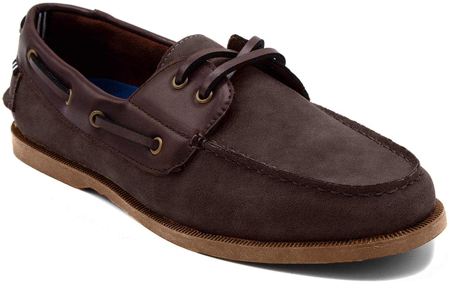 Nautica Men's Nueltin Casual Boat Shoe Loafer 2 Eye Lace Moccasins