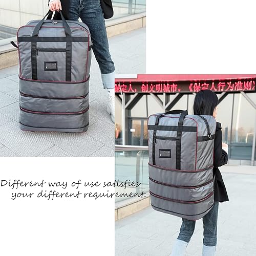 ELDA Expandable Collapsible Luggage Bag Foldable Suitcases with