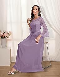 Wedtrend Women's Bridesmaid Dresses, 3/4 Flared