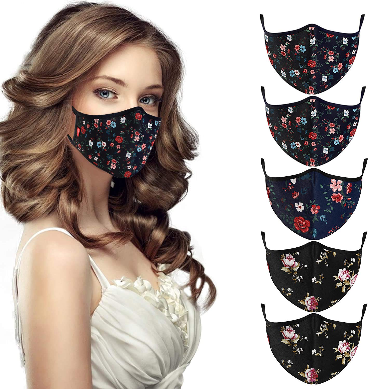 COOL Mask Unisex 3 Layer Reusable Washable Face Mask ( Pack of 5 )