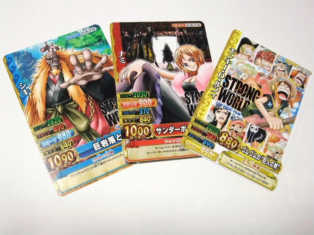 Amazon ワンピース0巻 ワンピースフィルム ストロングワールド クルーカード 3種類 セット One Piece ワンピース アニメ 萌えグッズ 通販
