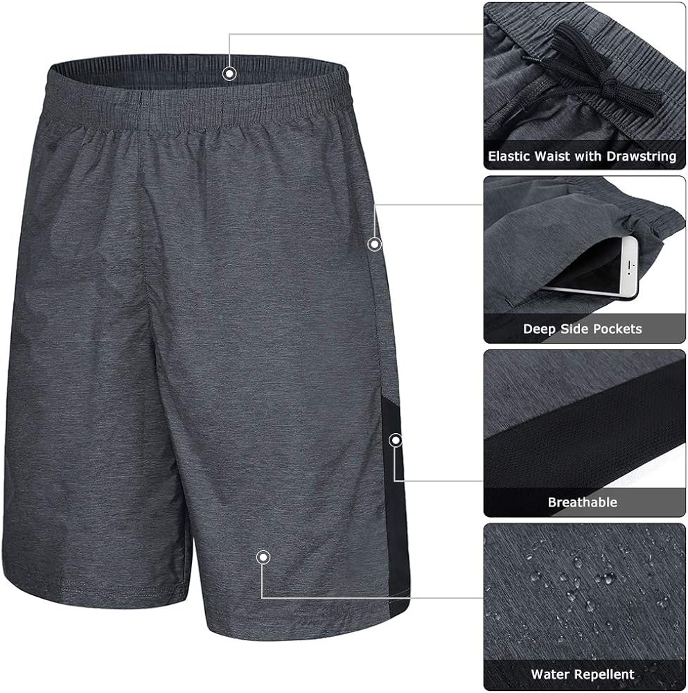 CAMEL CROWN Men's Active Athletic Performance Short with Pocket-2 Pack at  Men’s Clothing store