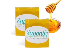 SAPONIFY SOAP MAKING SUPPLIES Saponify - 2Lb Honey Melt and Pour Soap Base, Pure Skin-Enhancing Honey Soap Base, Easy to Use Glycerin Soap Base for Soap Making
