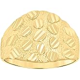 Jewels By Lux 10kt Yellow Gold Mens Nugget Fashion Ring