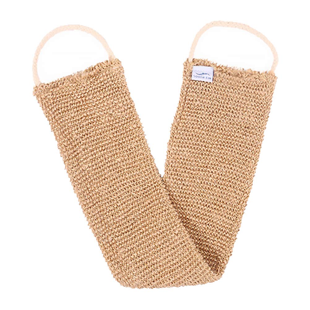OSALADI Ramie Jute Bath Towel Shower Towel Exfoliating Belt Shower Scrubber