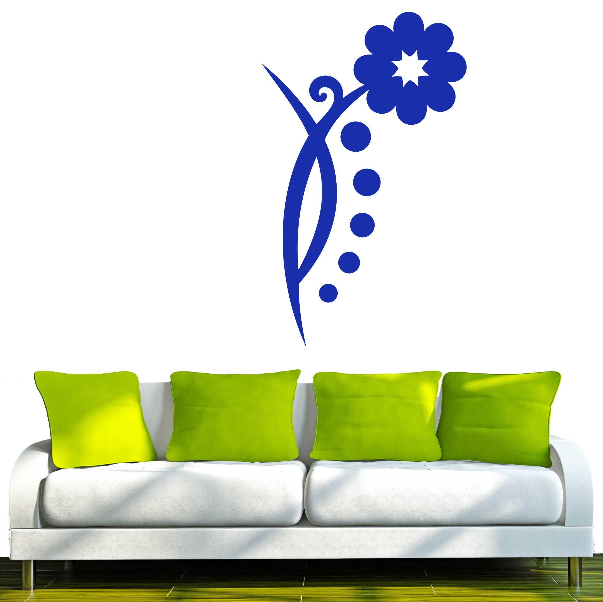 Indigos Wall Decal, Vinyl, Blue, 60 x 10 x 10 cm