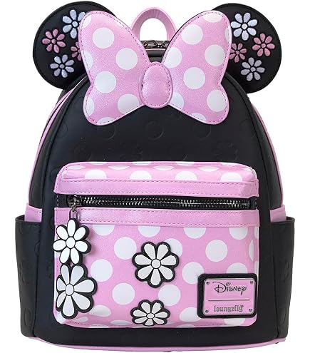 Loungefly Disney Minnie Mouse Silver Sequin Mini Backpack