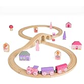 Bigjigs Rail Wooden Fairy Figure of Eight Train Set - 40 Play Pieces