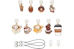 HUAAPLEVLA Dust Plug Charm Type C USB C Dust Plug with Alloy Aesthetics Pendant Cute Charging Port Protector Phone Charm Acce