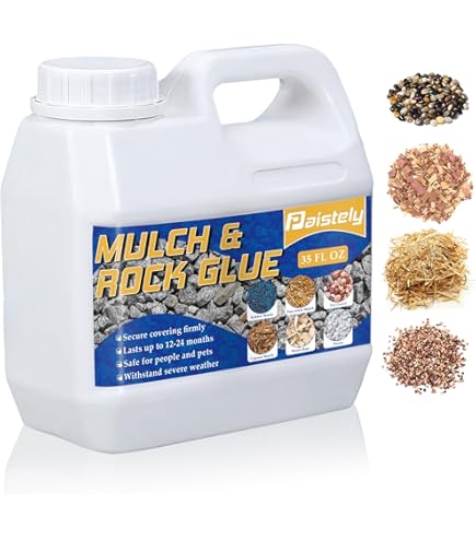 Rock Glue Landscaping Teexpert Rock Glue With Sprayer - 1 Gallon Strong Gravel Binder For Landscaping & Walkways Outdoor Stone Binding Solution