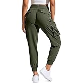 SANTINY Women's Cargo Pants with 6 Pockets Lightweight Quick Dry Travel Hiking Pants Casual Summer Joggers