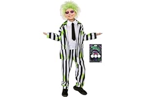 CICOCI Adult Black White Striped Costume For Men Suit Plus Size Halloween Cosplay Costume