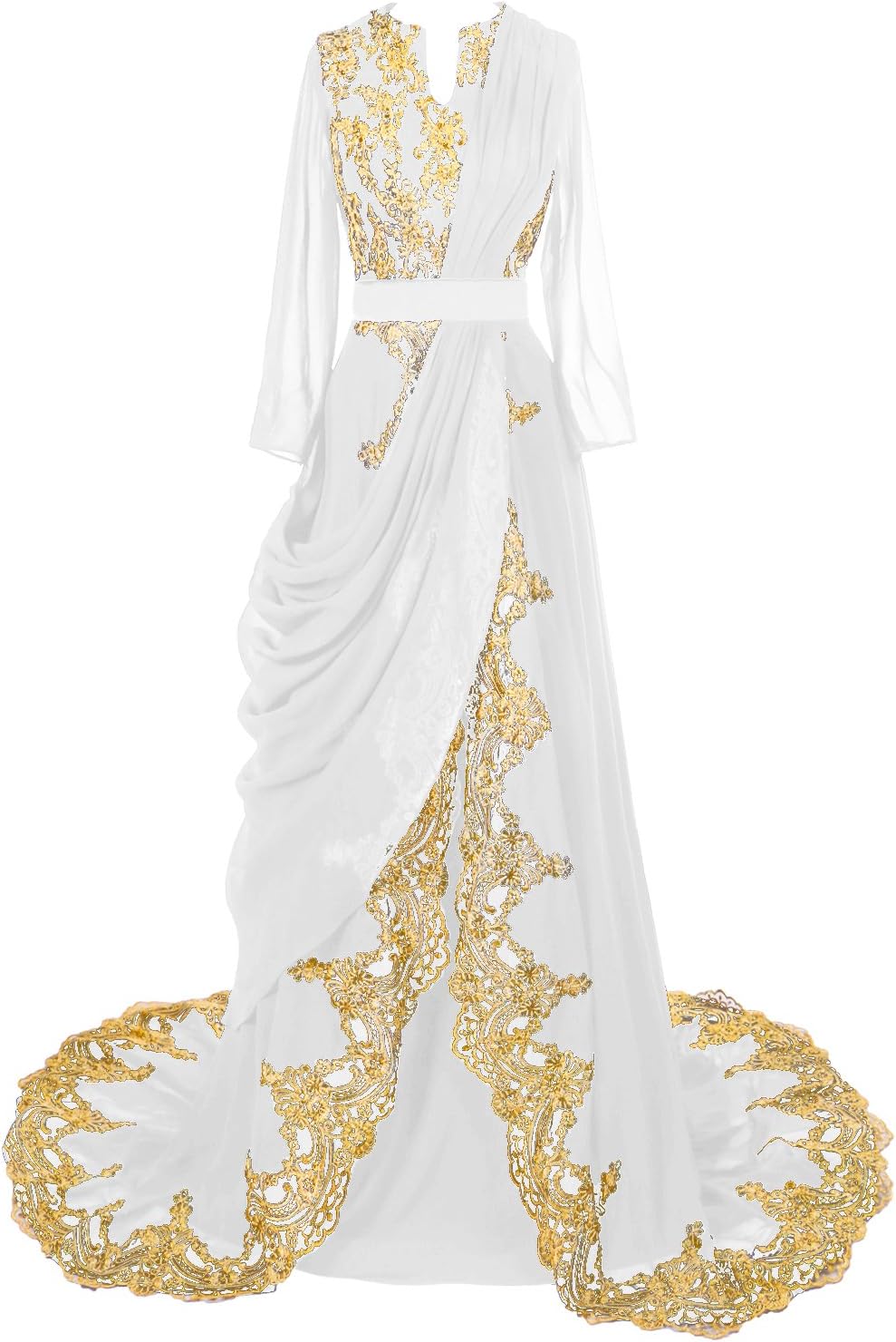 Oyeahbridal Women's Long Muslim Abaya Dubai Evening Dress Islamic Kaftan Gowns