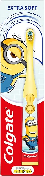 Colgate Minions Kids Battery Powered Toothbrush Age 3+ Extra Soft Bristles
