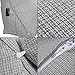Halovie Adjustable Back Wedge Cushion Pillow 18.5*17.7*9inch Sofa Bed Office Chair Rest Cushion Neck Support Pillow Pearl Wool (Gray)