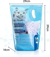 Nobleza Silica Cat Litter Crystals 7.6L 3kg Ultra Absorbent Odour Control Kitten view 6