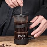 Sivaphe 350ml French Press Coffee Maker Borosilicate Glass Black Plunger view 4