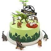 22PCS Dinosaur Cake Topper with Eggs Trees Dinosaur Toppers Birthday Party Cake Decorations Baby Shower Theme Party Decor