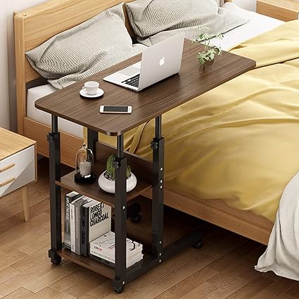 Yjhome Beistelltisch Hohenverstellbar Laptoptisch Mit Rollen Mit 2 Schichten Multifunktionaler Pflegetisch Computertisch 80 X 40cm Laptop Schreibtisch Bewegliche Tischwerkbank Fur Home Office Amazon De Sport Freizeit