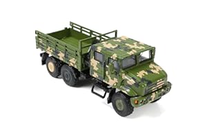 Risopen 1/64 MV3 Miniature Army Truck Model - Alloy Die-cast Metal Toy Vehicle - Army Transport - Gift for Adults & Kids