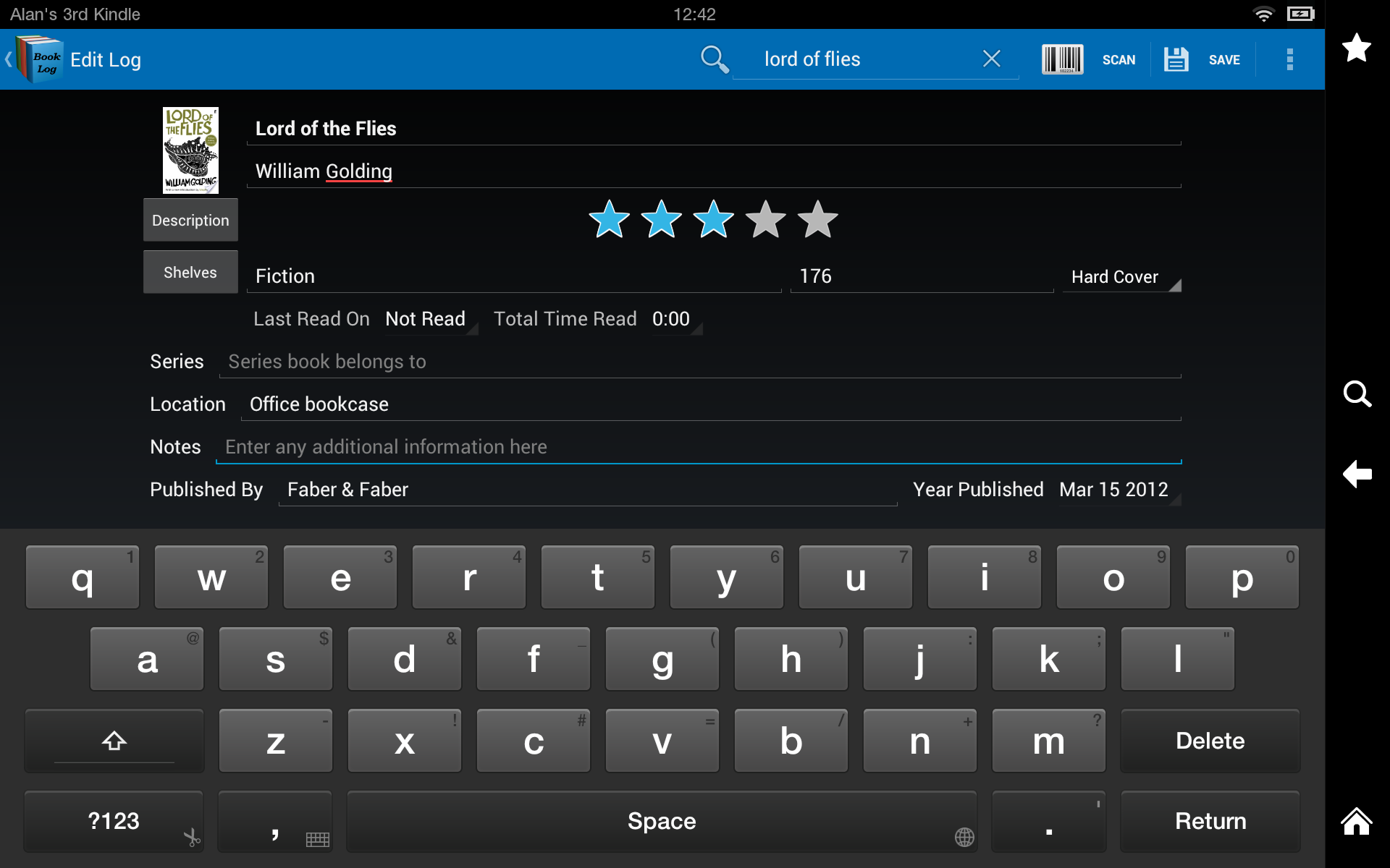 Book Log Appstore for Android
