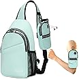 KUTQI Sling Backpack Crossbody Sling Bag for Women Men Multipurpose Travel Essentials Hiking Chest Bag Daypack
