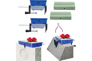 XIAOZZYU Never Blown Away! Cemetery Saddles, Christmas Grave Headstones Gravestone Monument Saddle - 2 Sets Funeral Saddles Holder, Fits 6 to 12 Inches Tombstone, Cemetery Decoration Saddles, Blue(Patented)