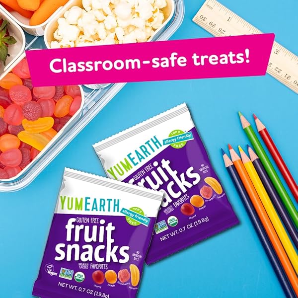 YUMEARTH ORGANIC FRUIT SNACKS BOX, 0.7 OUNCE (PACK OF 10)