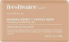 Freshwater Farm Australia Manuka Honey Vanilla Body Bar, 7 OZ