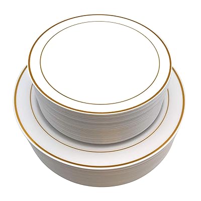 90-Piece Gold Rimmed Premium Disposable Plastic Ghana Ubuy