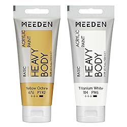 MEEDEN Acrylic Paint Yellow Ochre: Bundled with