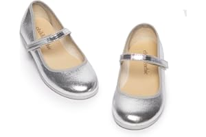 Childrenchic Mary Jane Shoes for Girls – Classic & Comfortable Dress Shoes for Toddlers & Kids – Perfect Flats for School, Play, and Special Occasions (Shimmer)