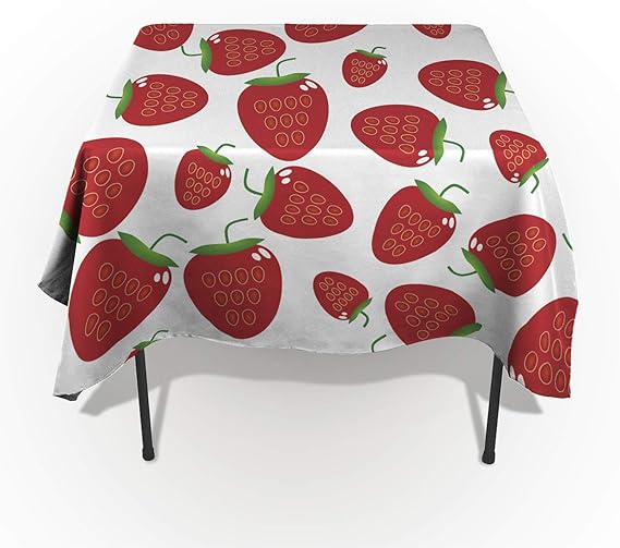 Fruits Decor Tablecloths Washable Fabric Rectangle Table