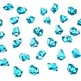 8 Lb Crystal Acrylic Ice Rock Vase Gems – Medium 2.5cm, Aqua Green, Table Scatters