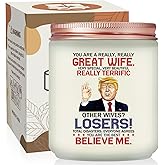 Volufia Gifts for Wife - Wifes Valentines Gift Ideas - Romantic Christmas Gift for Wifes - Mothers Day Gifts for Wife - Lavender Scented Candle