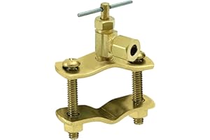 EASTMAN EZ-FLO 1/4 Inch (OD) Self Tapping Saddle Valve, Brass, 65801LF