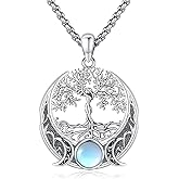 LOOVE Pentagram/Sun Moon/Celtic Witches Knot/Santa Muerte/Triple Moon Goddess/Hecate Necklace Sterling Silver Magic Wiccan Pagan Amulet Jewelry for Women Men