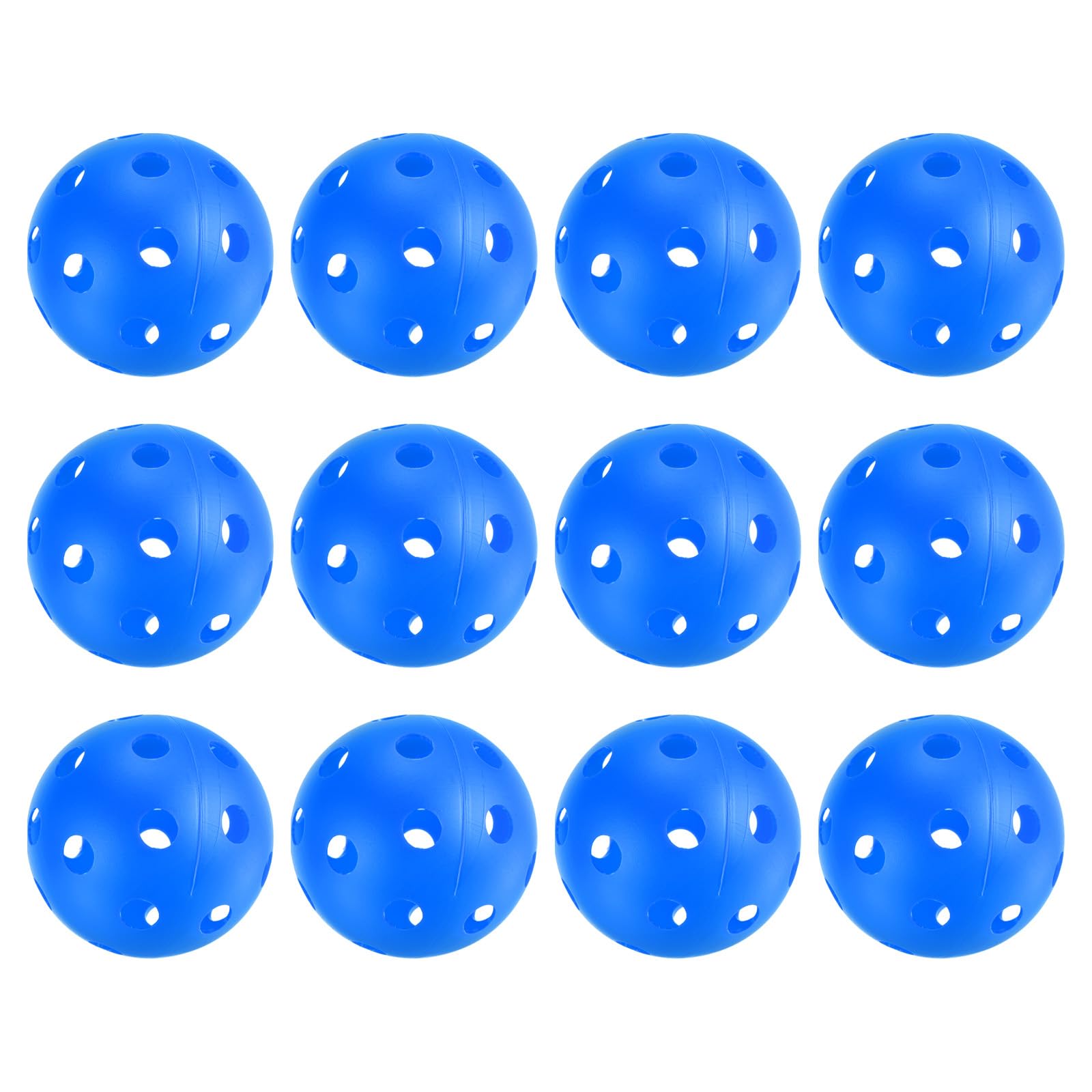 PATIKIL Outdoor Pickleball Balls 26 Holes Pickleball 12 Pack Pickleball Balls for Amateurs Indoor and Outdoor Sport, Blue
