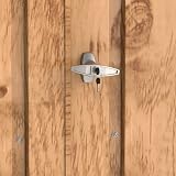 Duramax 2 Bike Metal Storage Shed Garden Shed Woodgrain Lockable Doors view 5